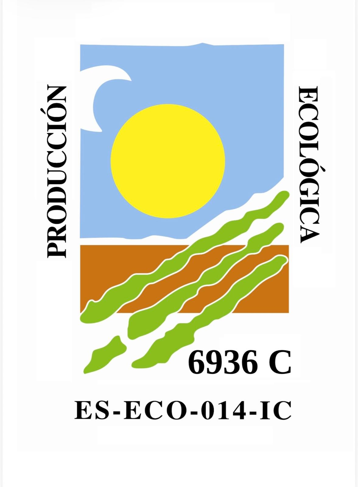 Certificación oficial de producción ecológica en Canarias, operador 6936 C y código ES-ECO-014-IC